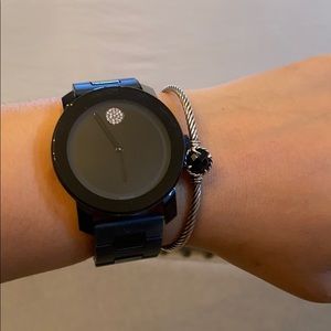 Movado black watch